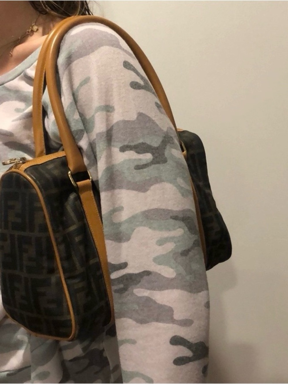 FENDI Roma Italy 1925 brown bag - Picture 6 of 6